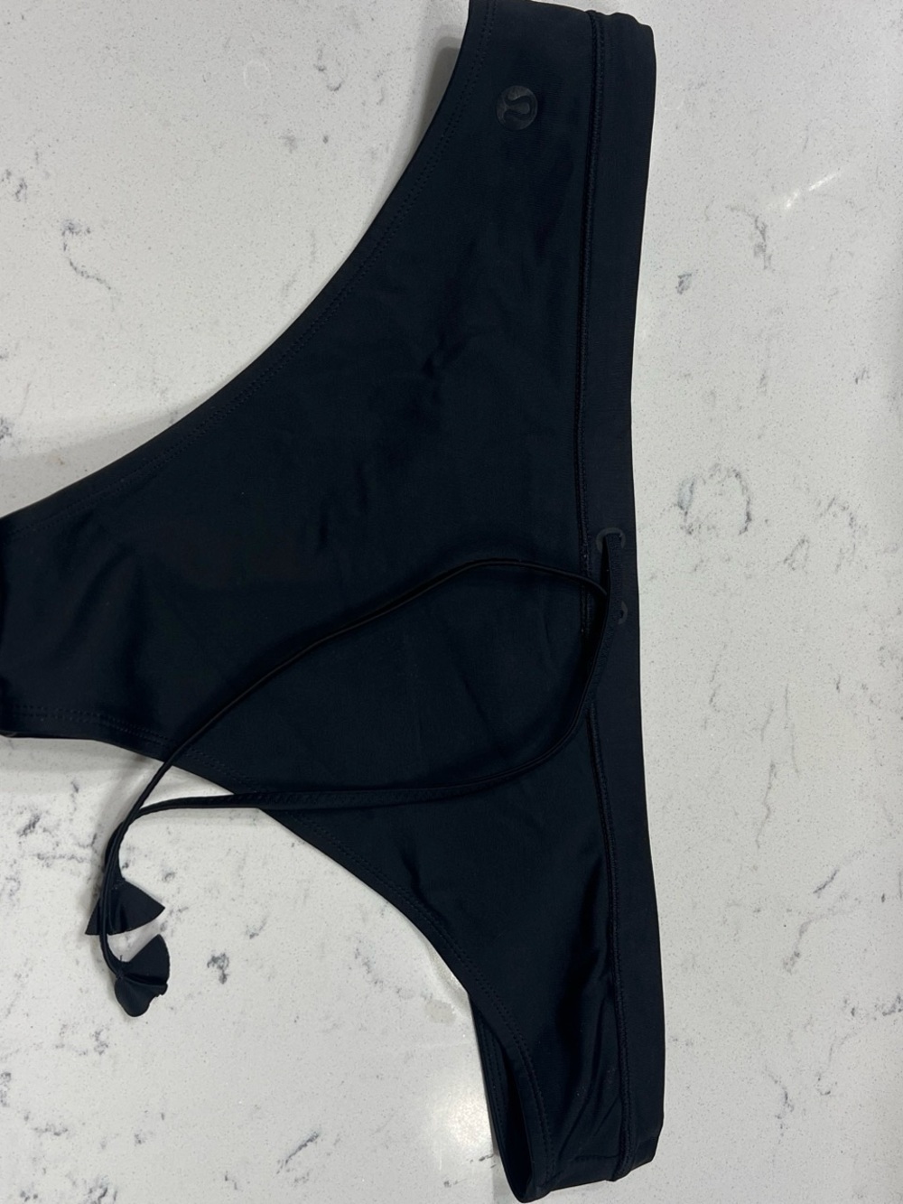 lululemon athletica Black Adjustable Tie Swim Bottoms